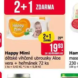 Teta Happy mimi dětské vlhčené ubrousky nabídka