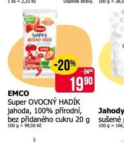 Teta Emco suer ovocný hadík nabídka