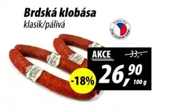 ZEMAN Brdská klobása nabídka