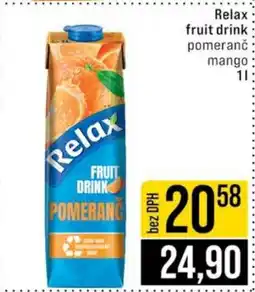 Jip Relax fruit drink nabídka
