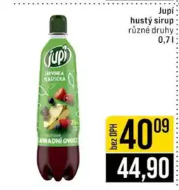 Jip Jupí hustý sirup nabídka