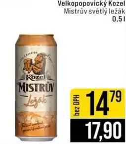Jip Velkopopovický Kozel Mistrův světlý ležák nabídka
