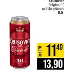 Jip Krušovice Original 10 světlé výčepní nabídka