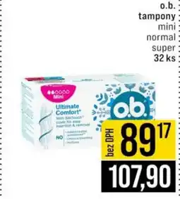 Jip O.b. tampony mini normal super nabídka