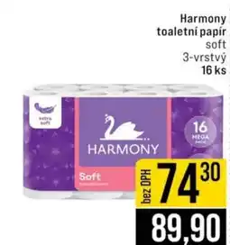 Jip Harmony toaletní papír soft nabídka