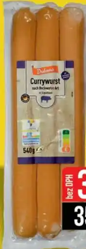 Jip Klobása uzená currywurst nabídka