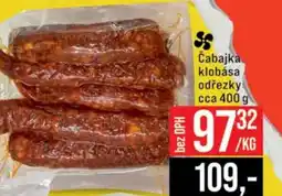 Čabajka klobása odřezky