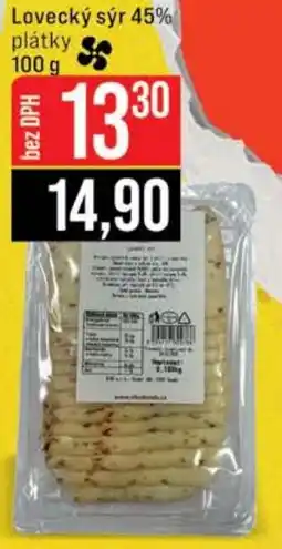 Jip Lovecký sýr 45% plátky nabídka