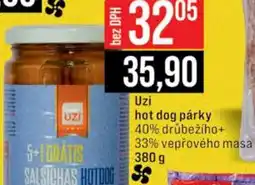 Jip Uzi hot dog párky nabídka