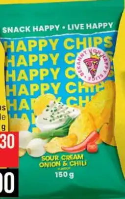 Jip Happy chips smetana & cibule nabídka