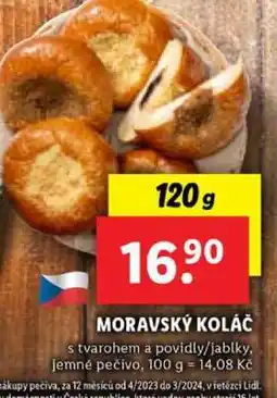 Lidl Moravský koláč nabídka