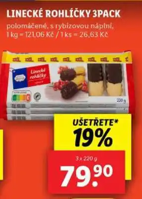 Lidl Linecké rohlíčky 3pack nabídka