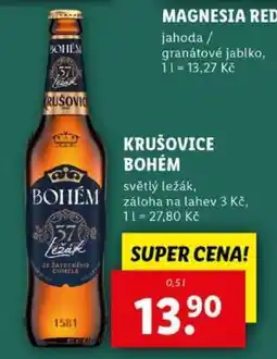 Lidl Krušovice Bohém nabídka