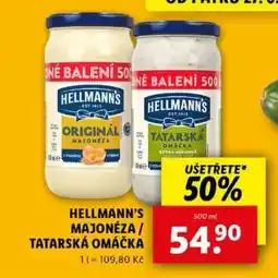 Lidl Hellmann’s Majonéza / Tatarská omáčka nabídka