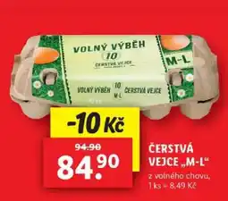 Lidl ČERSTVÁ VEJCE „M-L“ nabídka