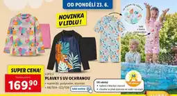 Lidl Plavky s uv ochranou nabídka