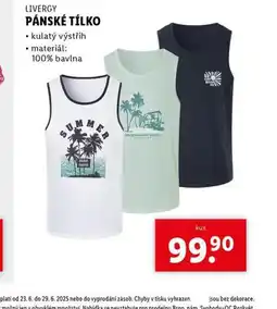 Lidl Pánské tílko nabídka