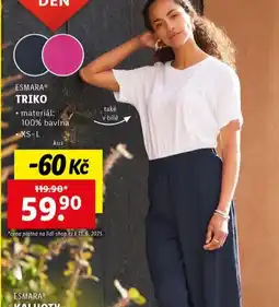 Lidl Triko nabídka