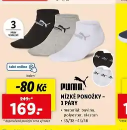 Lidl Nízké ponožky nabídka