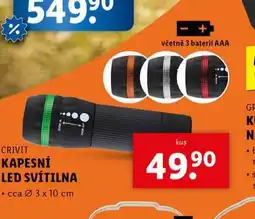 Lidl Kapesní svítilna nabídka