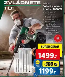 Lidl Vrtací a sekací kladivo 1050 w nabídka