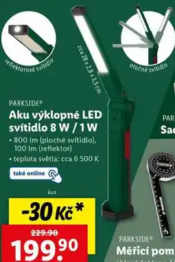 Lidl Aku výklopné led svítidlo 8 w / 1 w nabídka