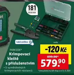 Lidl Krimpovací kleště s příslušenstvím nabídka