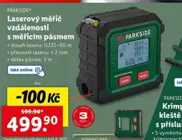 Lidl Laserový měřič vzdálenosti s měřicím pásmem nabídka