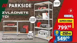 Lidl Vysokozátěžový regál s 5 policemi nabídka