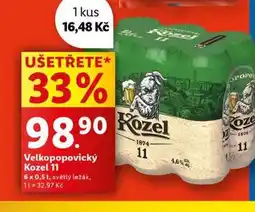 Lidl Pivo velkopopovický kozel nabídka