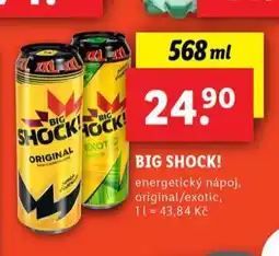 Lidl Big shock! energetický nápoj nabídka