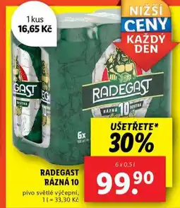 Lidl Pivo radegast nabídka