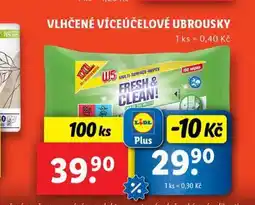 Lidl Víceúčelové vlhčené ubrousky nabídka