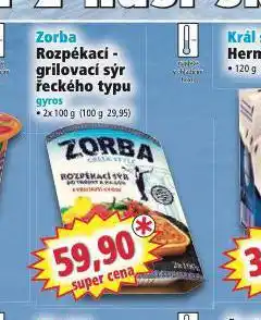 Norma Zorba rozpékací-grilovací sýr nabídka