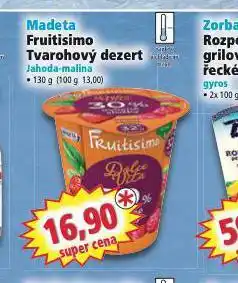 Norma Madeta fruisimo tvarohový dezert nabídka