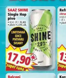 Norma Saaz shine single hop pivo nabídka