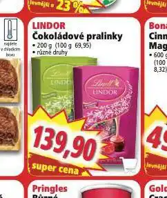 Norma Lindor čokoláda pralinky nabídka