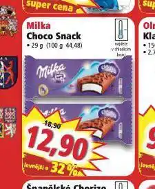 Norma Milko choco snack nabídka