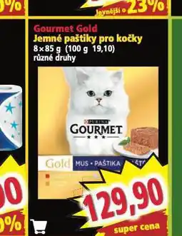 Norma Gourmet gold jemné paštiky pro kočky nabídka