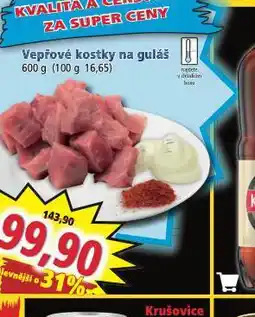 Norma Vepřové kostky na guláš nabídka