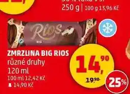 Penny Market ZMRZLINA BIG RIOS různé druhy, 120 ml nabídka