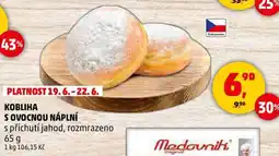 Penny Market KOBLIHA S OVOCNOU NÁPLNÍ s příchutí jahod, 65 g nabídka