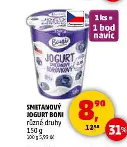 Penny Market SMETANOVÝ JOGURT BONI různé druhy, 150 g nabídka