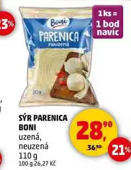 Penny Market SÝR PARENICA BONI uzená, neuzená, 110 g nabídka