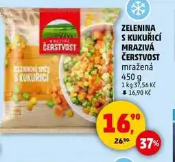 Penny Market ZELENINA S KUKUŘICÍ MRAZIVÁ ČERSTVOST mražená, 450 g nabídka