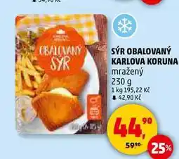 Penny Market SÝR OBALOVANÝ KARLOVA KORUNA mražený, 230 g nabídka