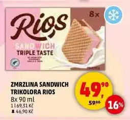 Penny Market ZMRZLINA SANDWICH TRIKOLORA RIOS, 8x 90 ml nabídka