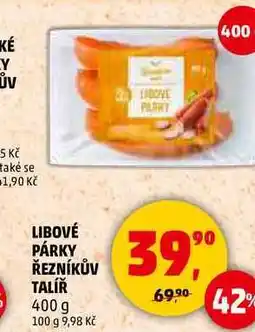 Penny Market LIBOVÉ PÁRKY ŘEZNÍKŮV TALÍŘ, 400 g nabídka