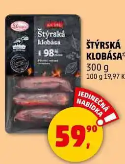Penny Market ŠTÝRSKÁ KLOBÁSA, 300 g nabídka