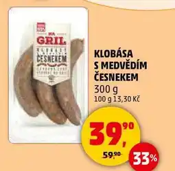 Penny Market KLOBÁSA S MEDVĚDÍM ČESNEKEM, 300 g nabídka
